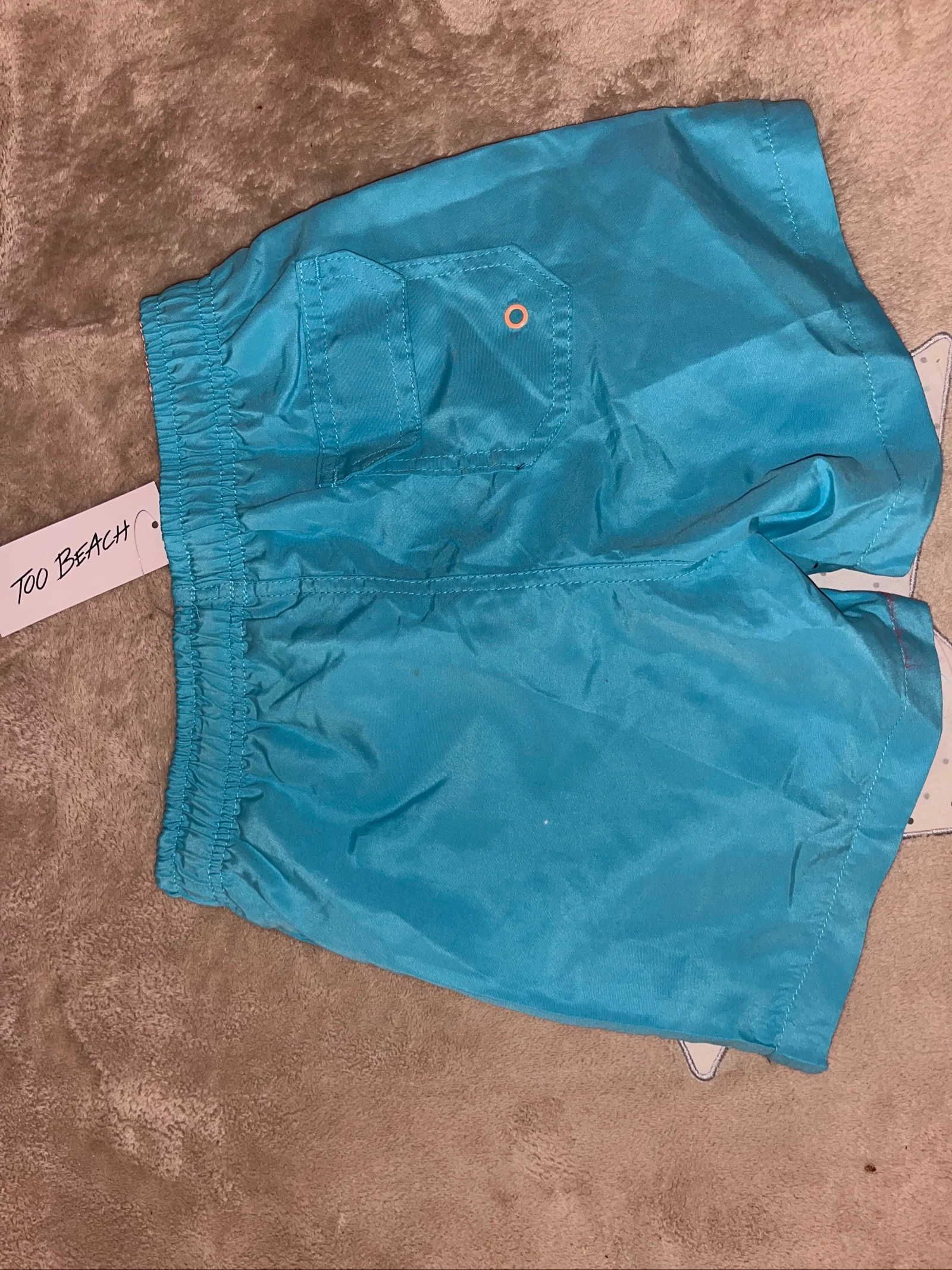 Jongens zwemshort 10 jaar blauw en oranje nieuw – photo 3